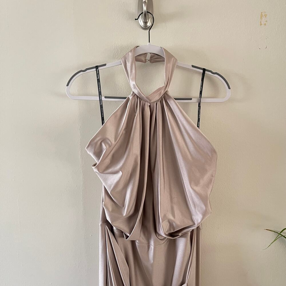 Jessica Angel Womens 14 Mermaid Dress Blush Backless Prom Pageant Formal JA733 - Picture 4 of 15
